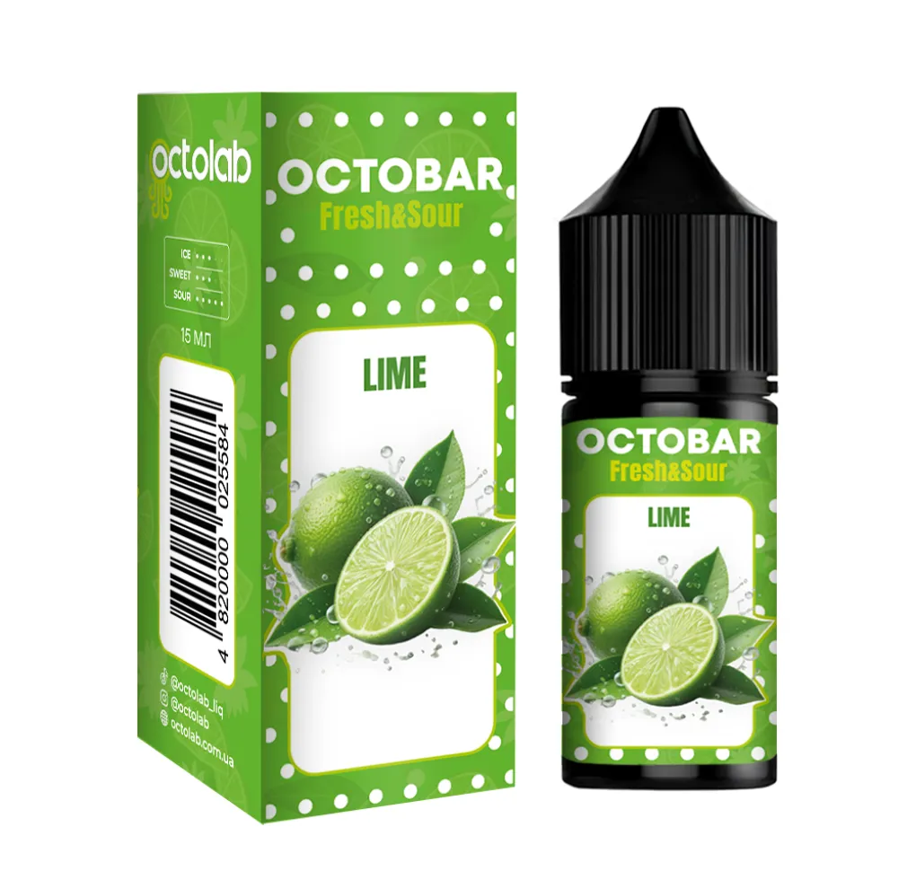 Ароматизатор Octobar Sour & Fresh Lime 15 мл Ароматизатор Octobar Sour & Fresh Lime 15 мл