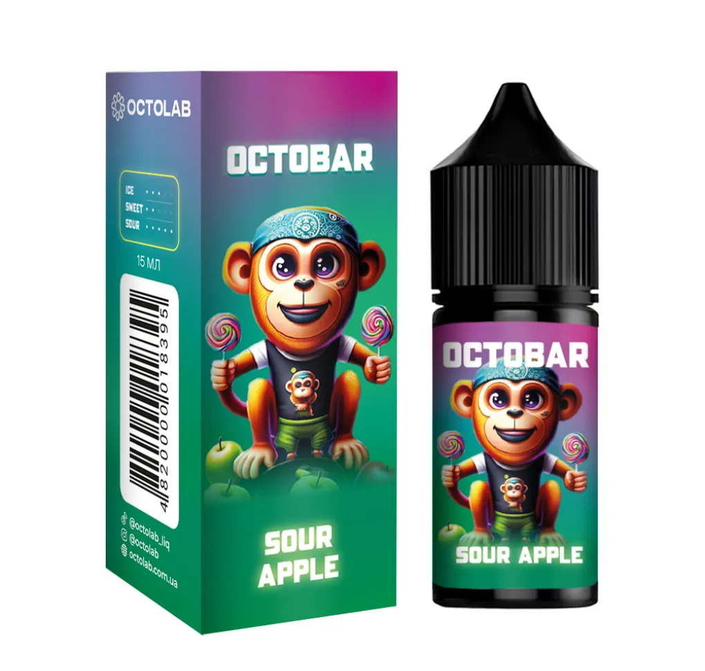 Ароматизатор Octobar NFT Sour Apple 15 мл
