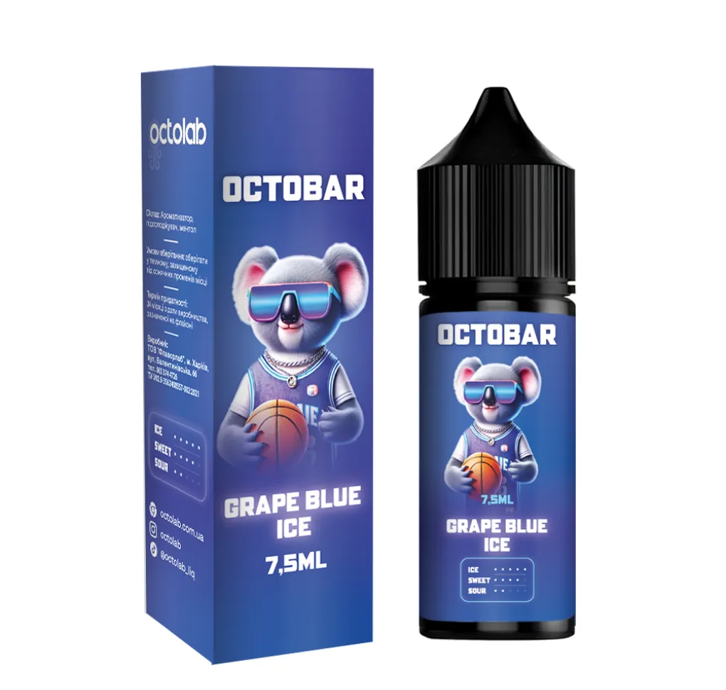 Ароматизатор Octobar NFT Grape Blue Ice 7,5 мл