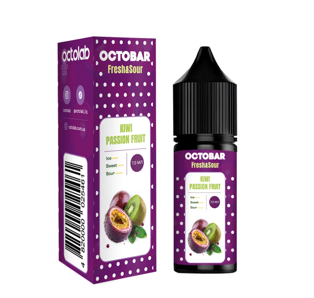 Ароматизатор Octobar Sour & Fresh Kiwi Passionfruit 7,5 мл