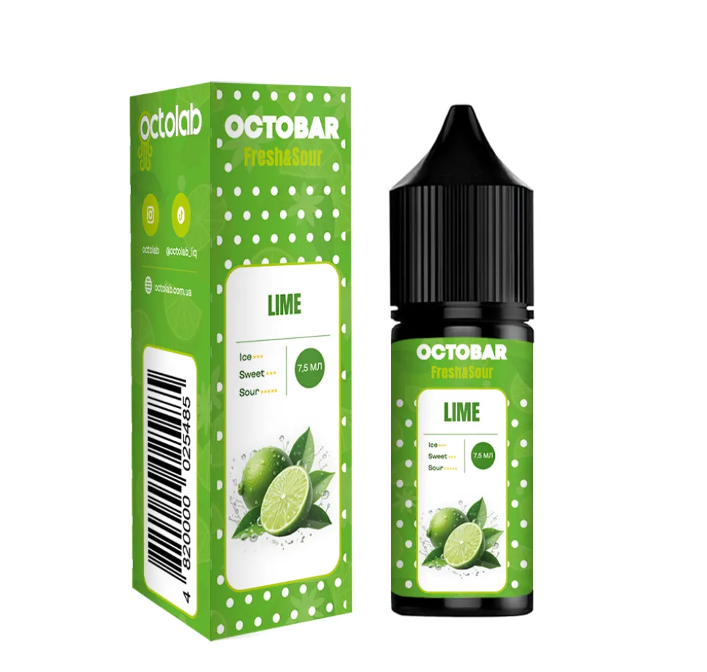 Ароматизатор Octobar Sour & Fresh Lime 7,5 мл