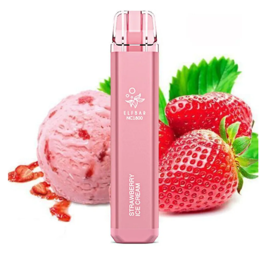 Elf Bar NC1800 Полуничне морозиво А