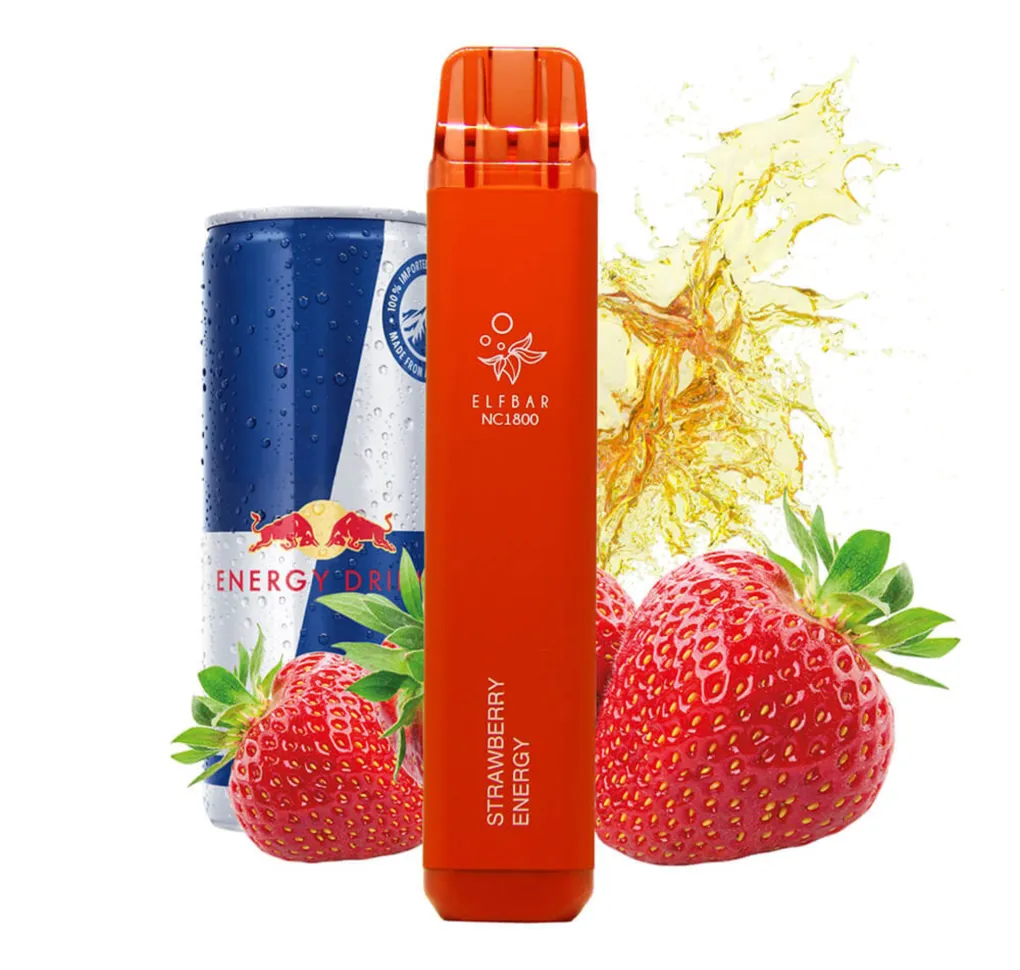 Elf Bar NC1800 Енергетик з полуницею А