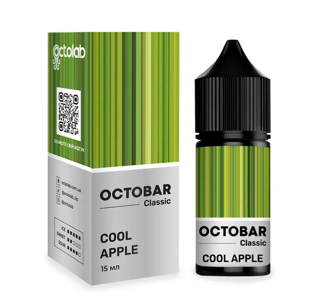 Ароматизатор Octobar Classic Cool Apple 15 мл Ароматизатор Octobar Classic Cool Apple 15 мл
