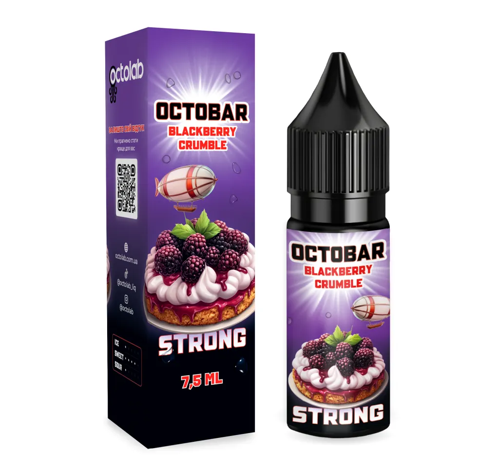 Ароматизатор Octobar Strong Blackberry Crumble 7,5 мл