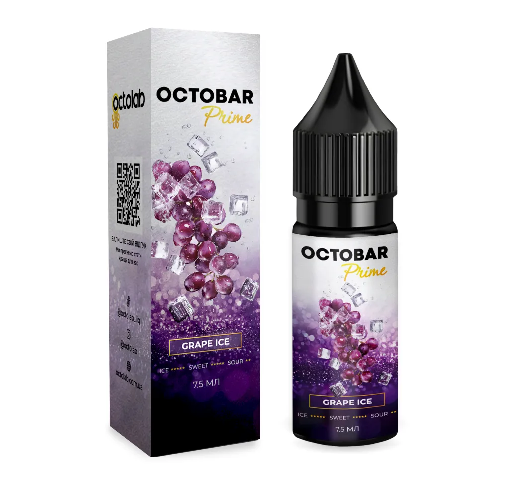 Ароматизатор Octobar Prime Grape Ice 7,5 мл