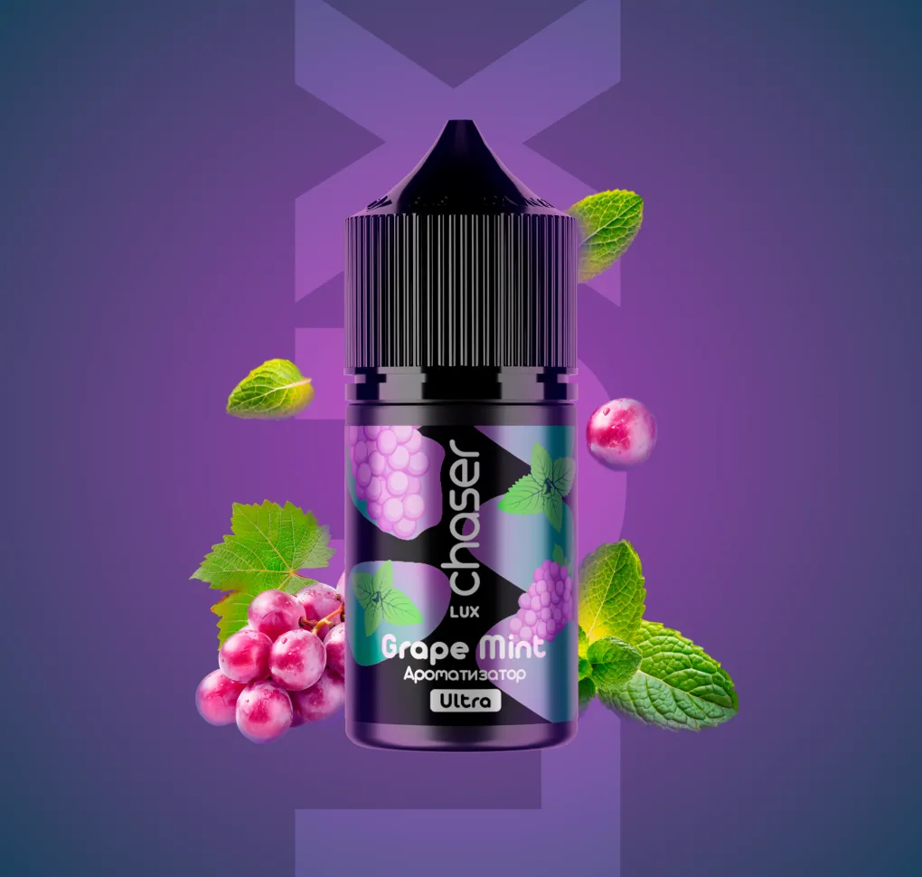 АРОМАТИЗАТОР CHASER LUX GRAPE MINT 12 мл
