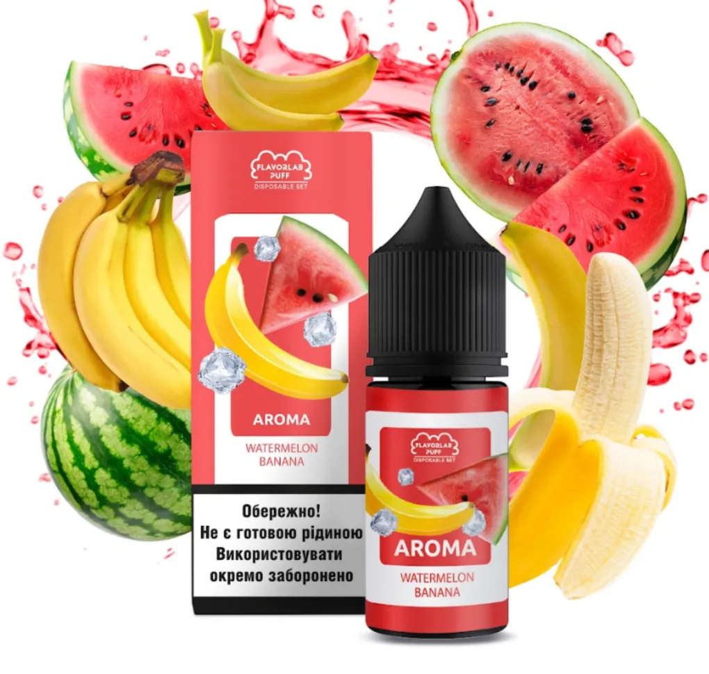 Ароматизатор Flavorlab Puff Кавун банан 12 мл Ароматизатор Flavorlab Puff Кавун банан 12 мл