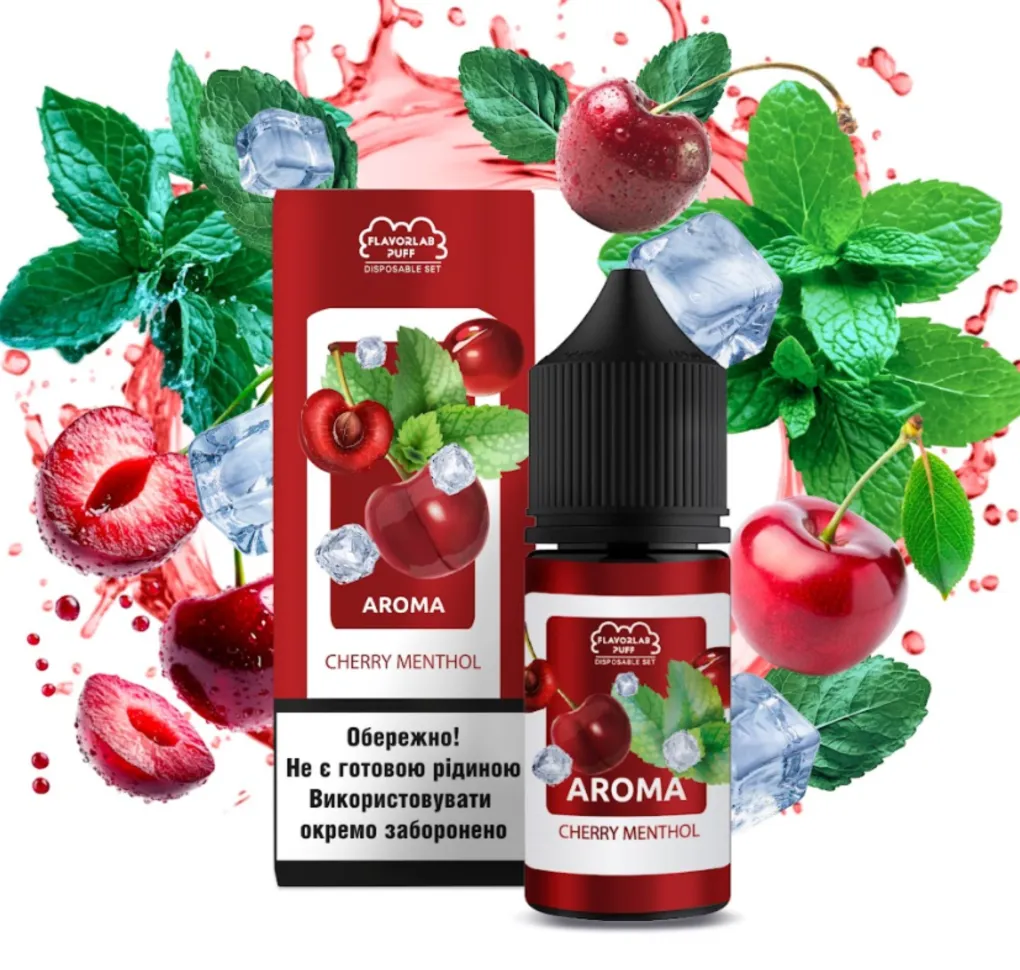 Ароматизатор Flavorlab Puff Вишня ментол 12 мл Ароматизатор Flavorlab Puff Вишня ментол 12 мл