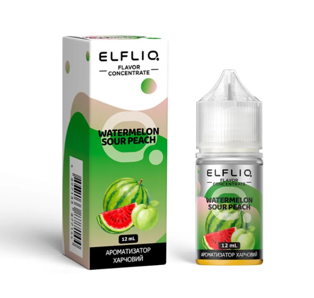 Ароматизатор ELF LIQ Watermelon Sour Peach 12 мл