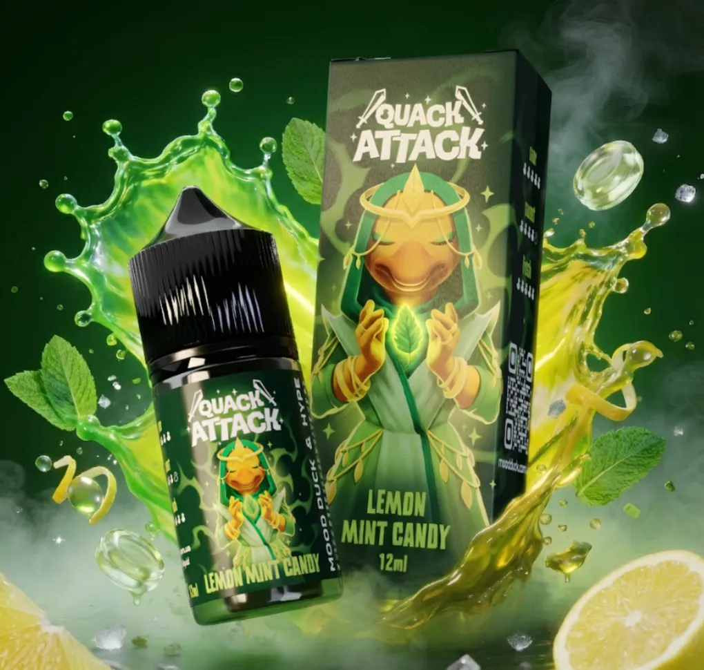 Ароматизатор Mood Duck Quack Attack Lemon Mint Candy 12 мл Ароматизатор Mood Duck Quack Attack Lemon Mint Candy 12 мл