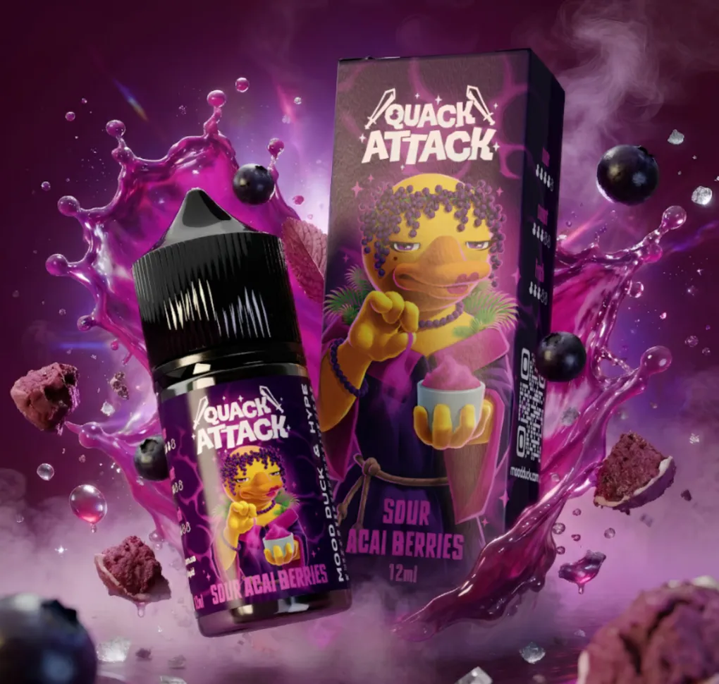 Ароматизатор Mood Duck Quack Attack Sour Acai Berries 12 мл Ароматизатор Mood Duck Quack Attack Sour Acai Berries 12 мл