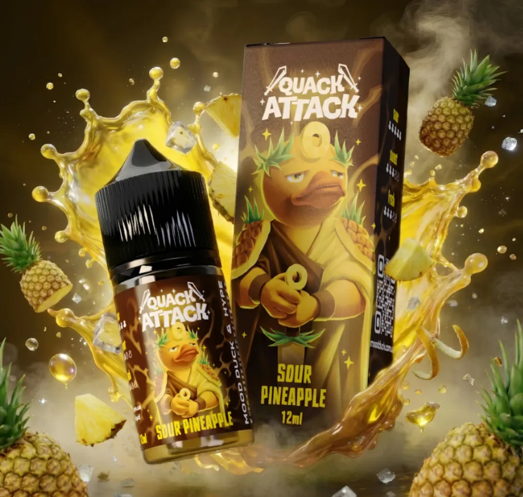 Ароматизатор Mood Duck Quack Attack Sour Pineapple 12 мл Ароматизатор Mood Duck Quack Attack Sour Pineapple 12 мл
