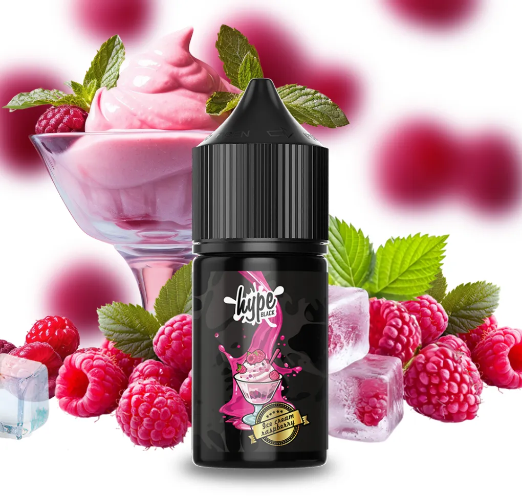 Ароматизатор Hype Black Ice Сream Raspberry 12 мл Ароматизатор Hype Black Ice Сream Raspberry 12 мл
