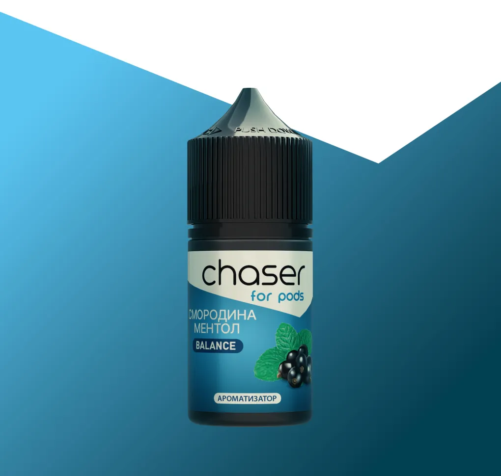 АРОМАТИЗАТОР CHASER For Pods СМОРОДИНА МЕНТОЛ 12 мл