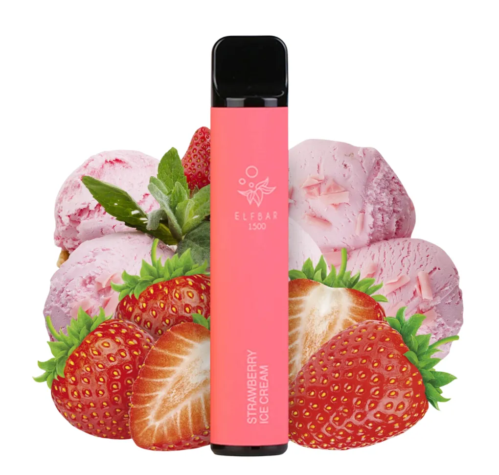 Elf Bar 1500 Strawberry Ice Cream Elf Bar 1500 Strawberry Ice Cream