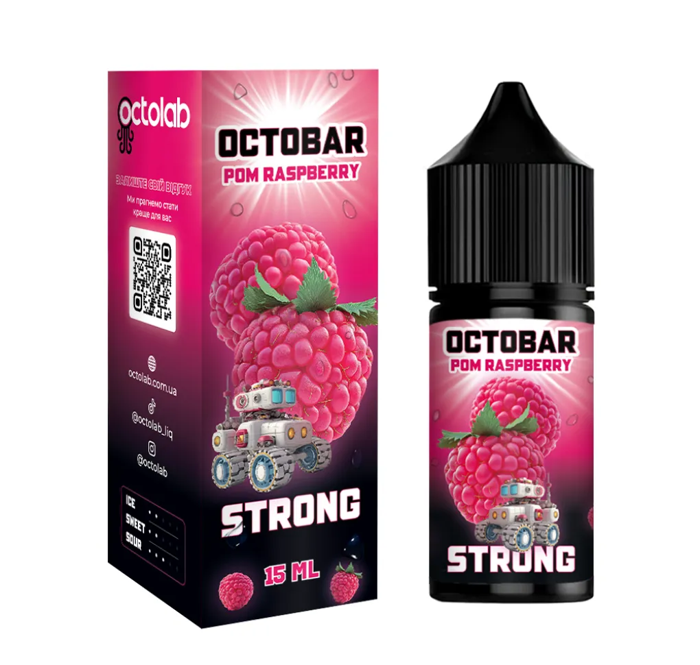 Ароматизатор Octobar Strong Pom Raspberry 15 мл