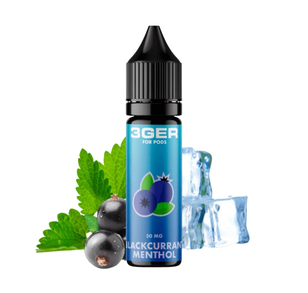 3Ger 15 мл 50 мг Blackcurrant Menthol 3Ger 15 мл 50 мг Blackcurrant Menthol