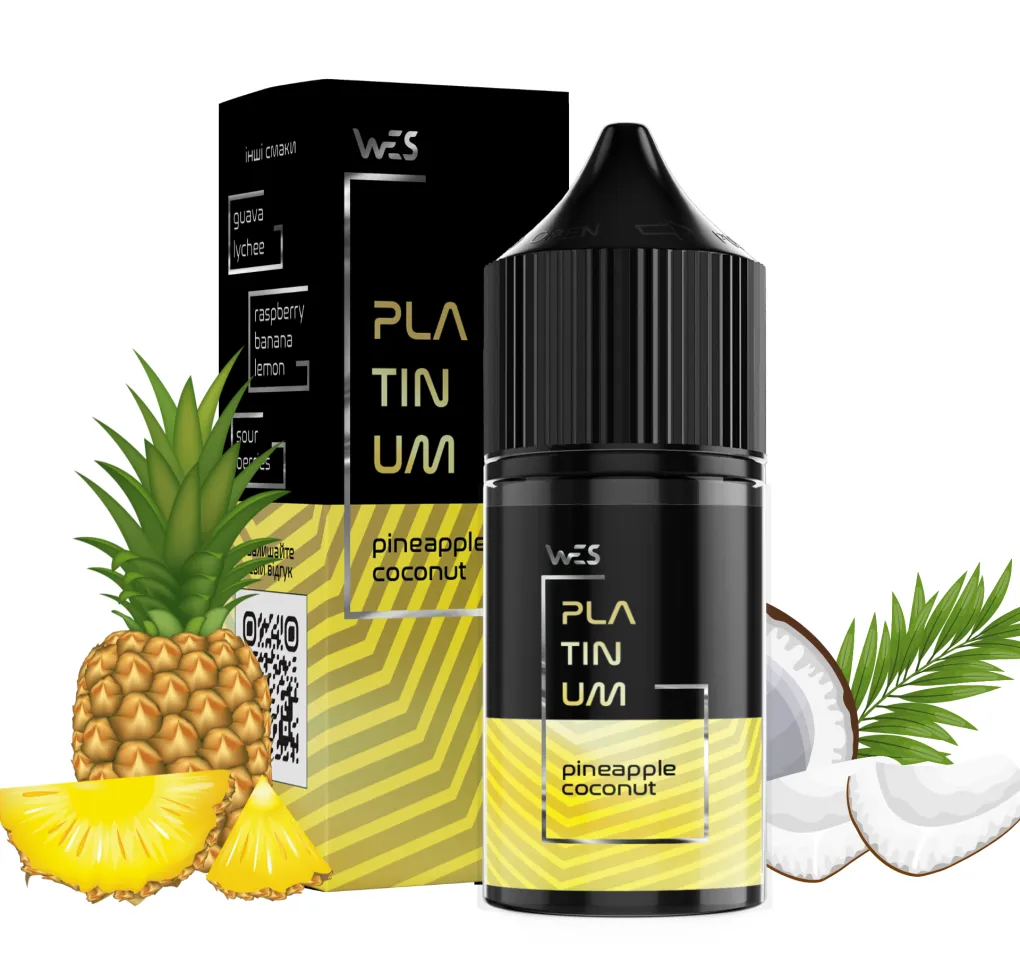 Ароматизатори WES Platinum Pineapple Coconut 10 мл