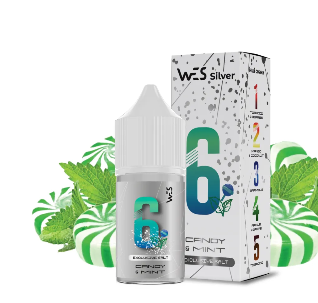 Ароматизатори WES Silver Mint Candy 10 мл