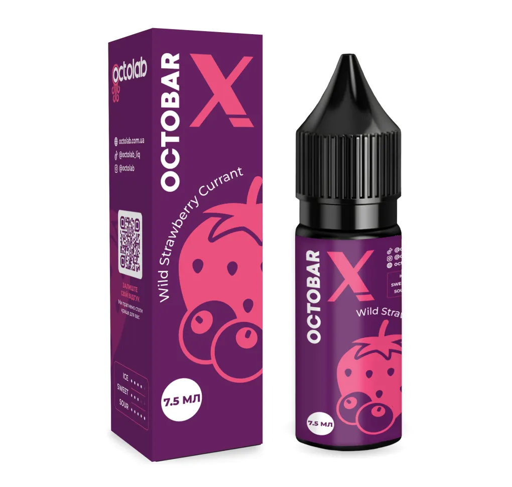 Ароматизатор Octobar X Wild Strawberry Currant 7,5 мл