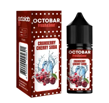 Ароматизатор Octobar Sour & Fresh Cranberry Cherry Soda 15 мл